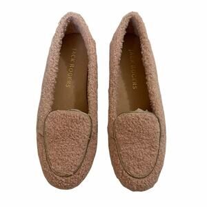 Jack Rogers Blush Pink Millie Sherpa Moccasins SAMPLE
